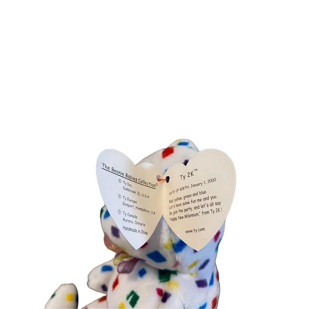 Ty 2K Bear Ty Beanie Baby Plush Collectible Vintage Y2K 1999 2000